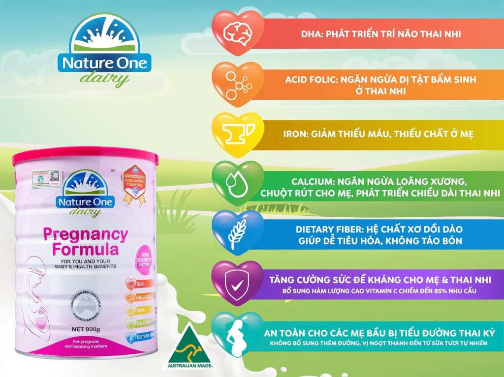 nature one dairy pregnancy formula cho phu nu mang thai